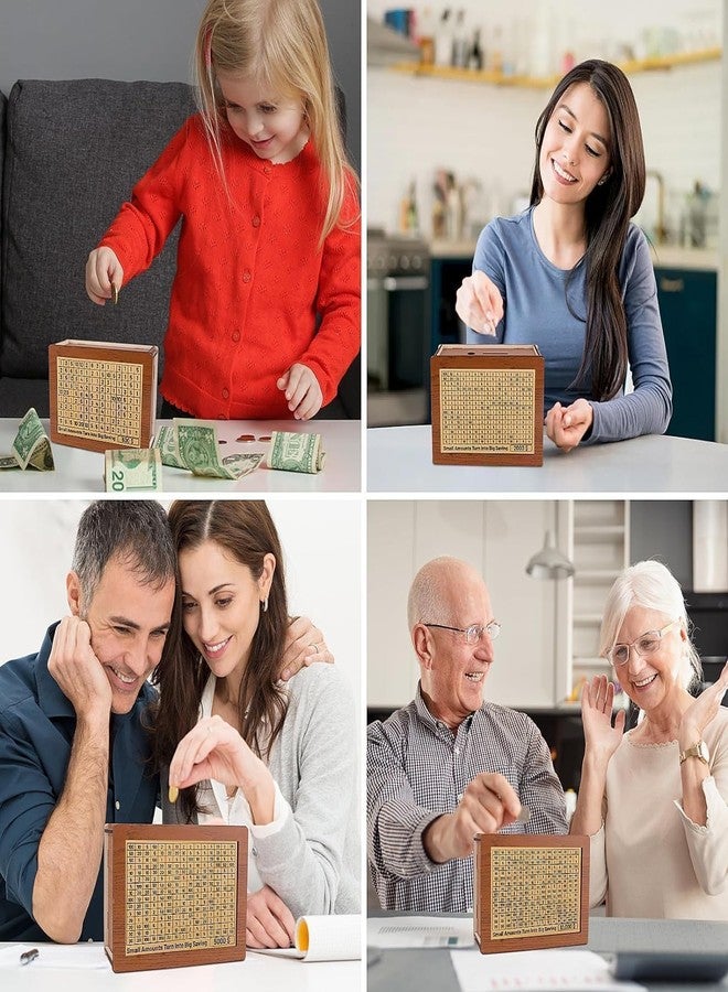 Drumstone 𝐃𝐫𝐮𝐦𝐬𝐭𝐨𝐧𝐞 𝟏𝟎-𝐘𝐞𝐚𝐫 𝐖𝐚𝐫𝐫𝐚𝐧𝐭𝐲 Wooden Money Saving Bank | Secure Lockable Cash & Coin Box | Premium Laminated Piggy Bank for Home, Office & Gifting - Image 5